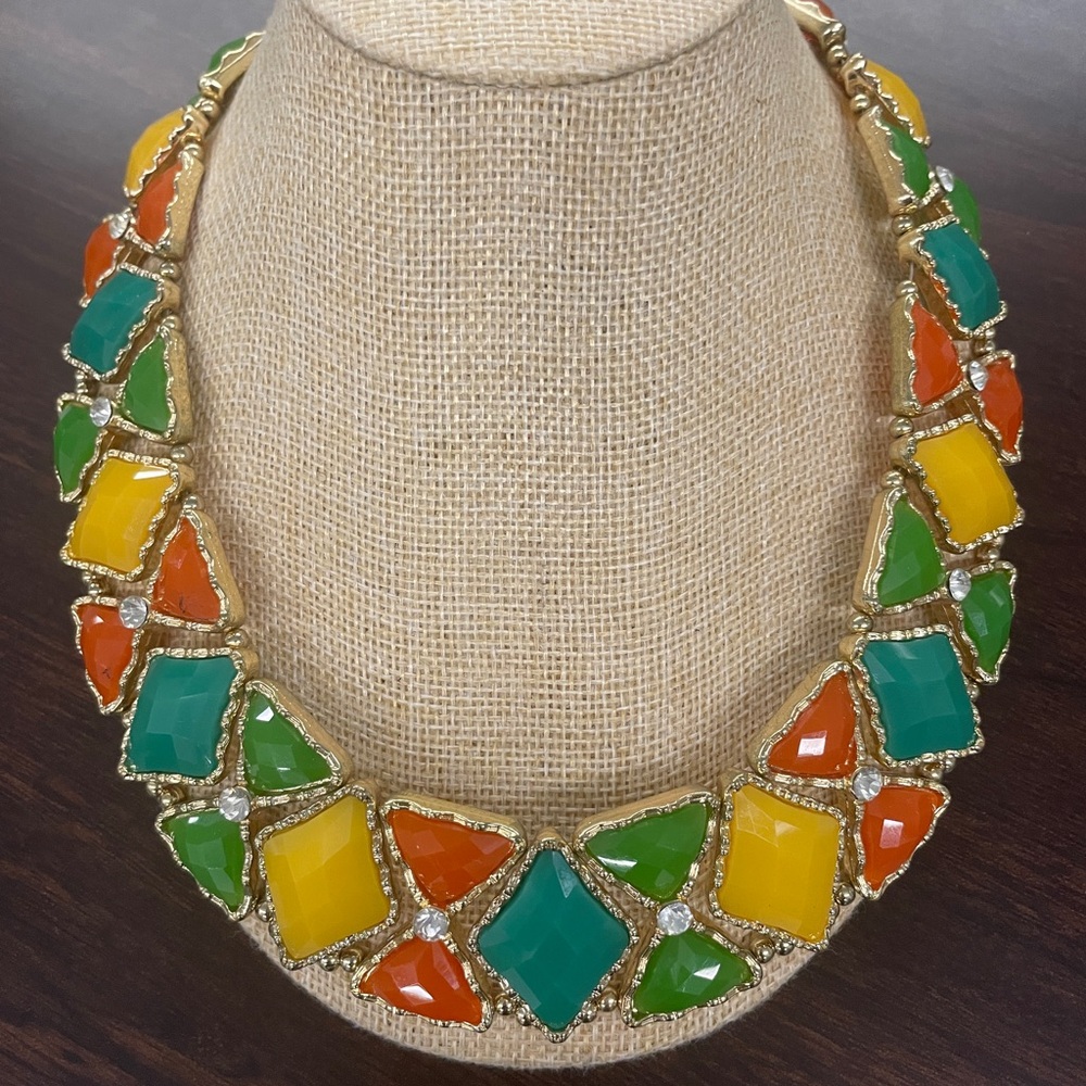 NWOT Neiman Marcus CUSP Multicolored Stone Necklace